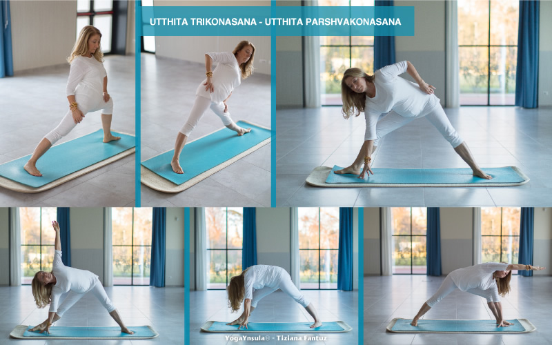 UTTHITA TRIKONASANA - UTTHITA PARSHVAKONASANA